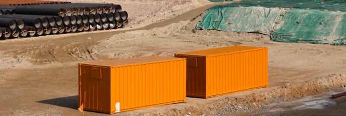 Storage Containers in Shipping Containers, IN